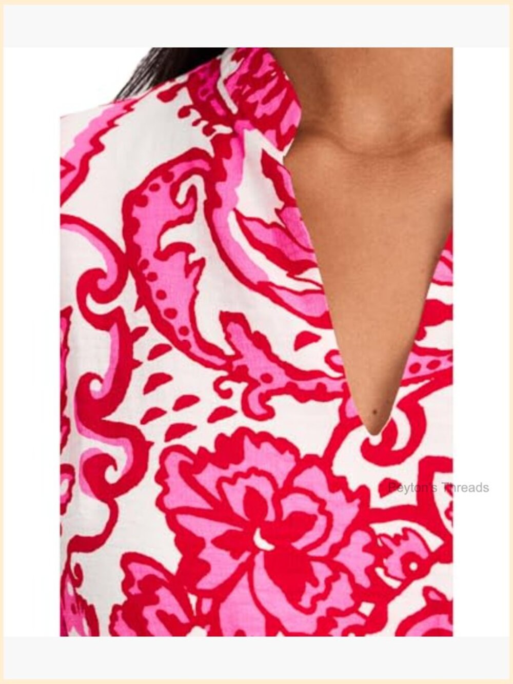 A-Line Midi Dress with Floral Print, Smocked Waist - Picture 5 of 5